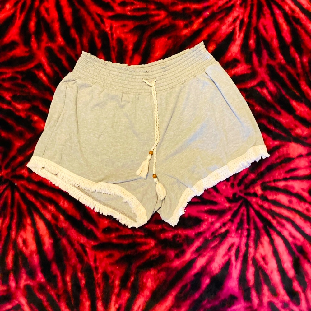 Gray booty shorts